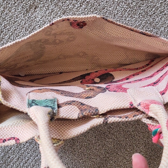 Vince Camuto Multicolor Snake Print Tote - Picture 4 of 6